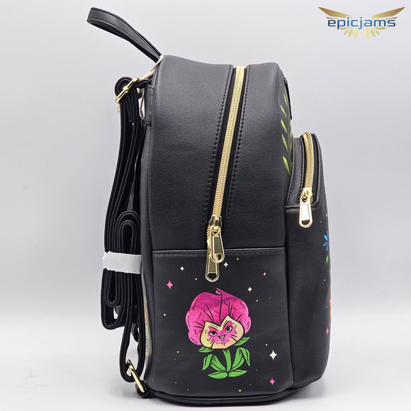 Loungefly Disney Alice In Wonderland Cameo Floral Black Mini Backpack Bag New - Picture 5 of 9